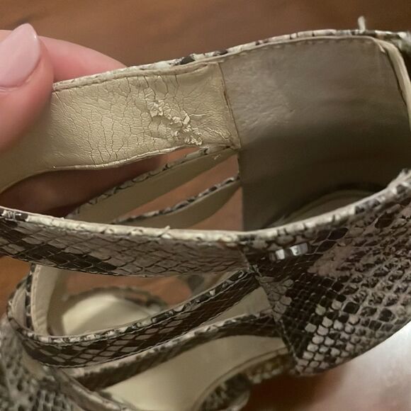 Calvin Klein Python strappy heels - Picture 9 of 15